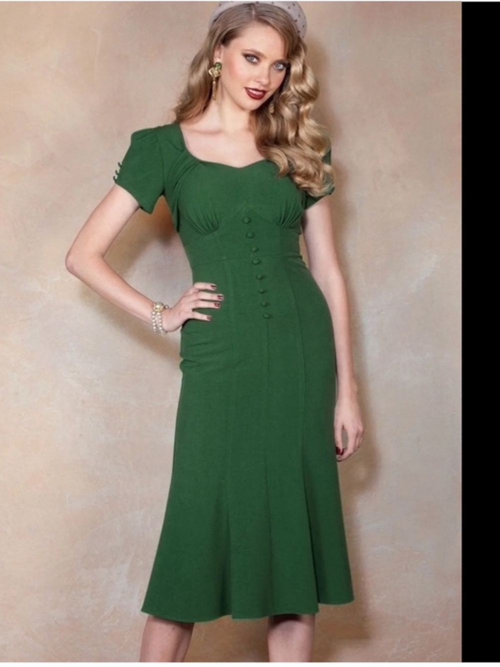 Stop Staring Holly Dress, Green, Size 14, NWOT